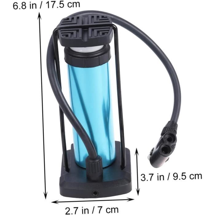 Gonfleur CO2 Mini WEST BIKING - Alliage Aluminium, Dual Valve (Presta/Schrader), Compact Bleu