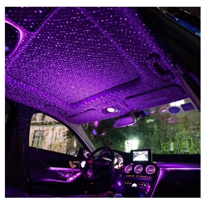 2Pcs Projecteur Étoilé Voiture Et Chambre - Éclairage Ambiance 3 Modes, Ciel Étoilé LED, Romantique Et Festif