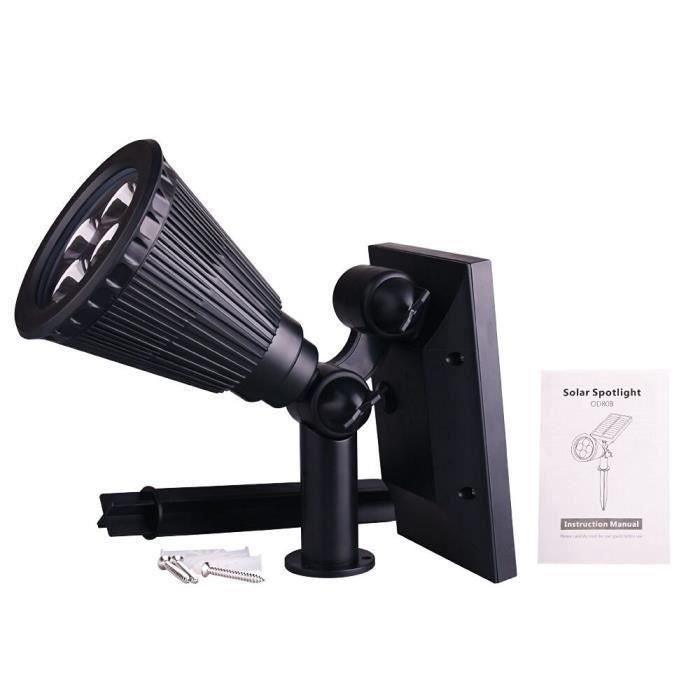 Kit Solaire 4W Avec 3 Lampes LED, Batterie 4400mAh, Chargeur USB 5V – Pour Camping, Jardin, Terrasse, IP44