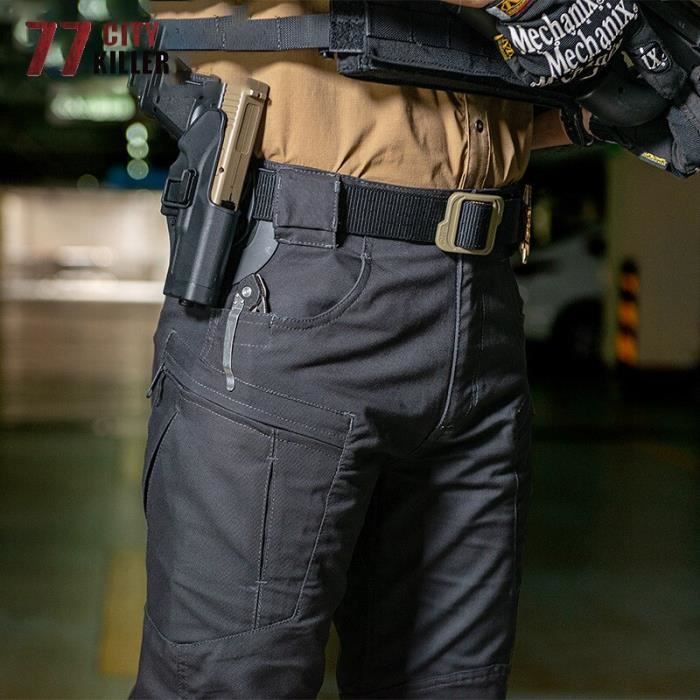 Pantalon Tactique Homme - Imperméable, Coupe-Vent, Multi-Poches - Pour Randonnée, Chasse Et Travail