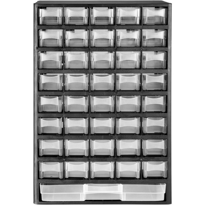 TECTAKE Casier à vis 41 Tiroirs Etagère Caisse de Rangement Bricolage en  Plastique 30 cm x 13,5 cm x 45 cm - Cdiscount Bricolage