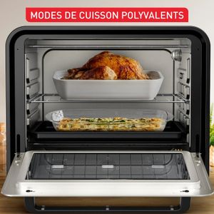 Schneider Sce2345ctws - Mini Four électrique Posable - Chaleur Tournante - Arrêt