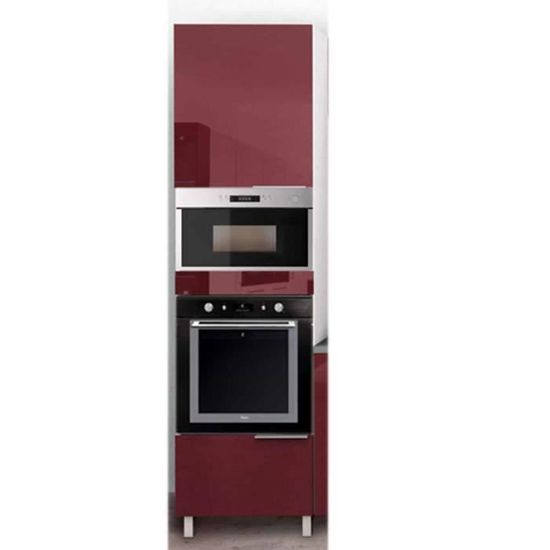 Colonne Kit Four Et Micro Onde 60cm Gris Achat Vente