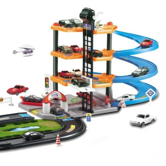 Parking Garage Voiture pour Enfants Grand Circuit Garage 4 Etages