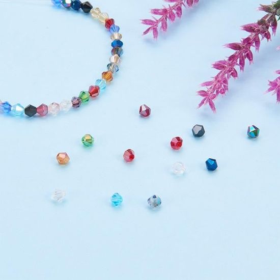 12x12x5mm Trou: 1mm PandaHall Elite 80pcs Perles de Verre Millefiori en Forme de Coeur pour la Fabrication de Bijoux 8 Couleurs