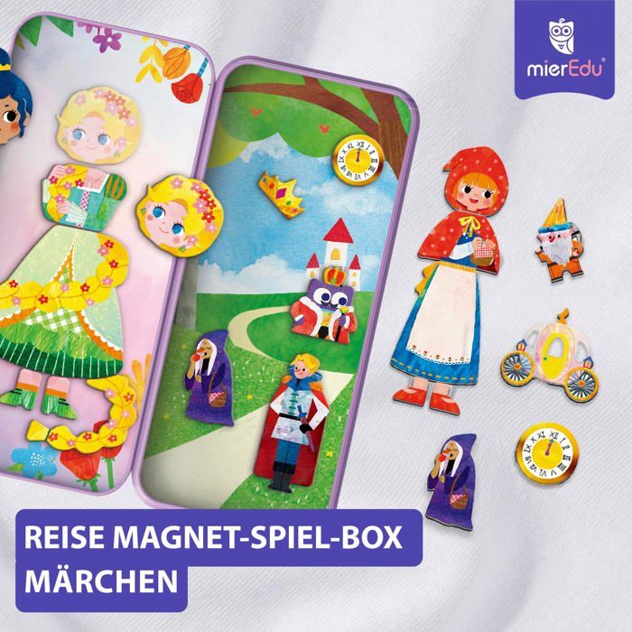 Jeu Magnétique Sirène à Habiller - Boîte De Voyage Avec 2 Scènes Et 36 Aimants, Pour Enfants Dès 3 Ans - MierEdu Jeu Magnétique Sirène à Habiller - Boîte De Voyage Avec 2 Scènes Et 36 Aimants, Pour Enfants Dès 3 Ans - MierEdu