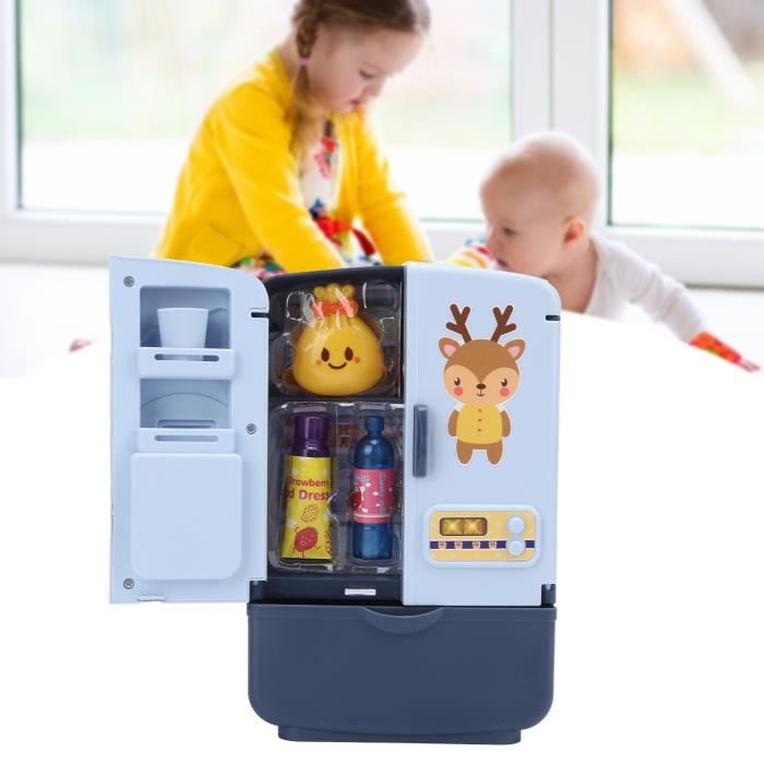Ashata Mini Frigo Jouet Simulation Intelligent Réfrigérateur Double Porte  Cuisine Jouets Ensemble Enfants Jouer Maison Jouet(Bleu - Cdiscount Jeux -  Jouets