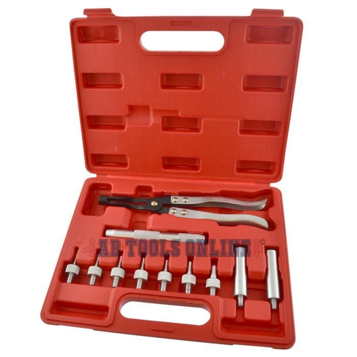 Qiilu Pince à Joint De Tige De Soupape, Voiture Auto 27 Cm De Long Universel Outil De Retrait De Joint De Tige De Soupape Pince De Démontage De La Pince Multifonctionnelle De Joint D'huile De Soupape