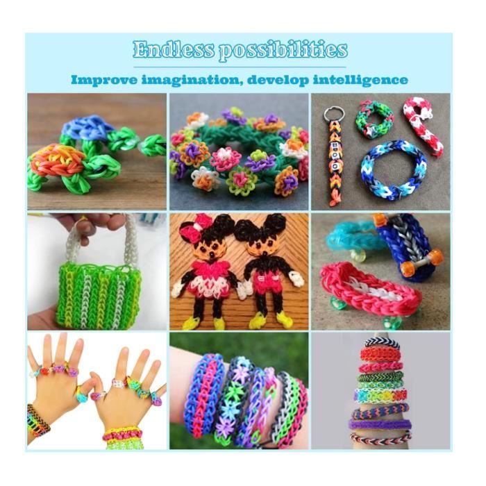 Jouet de Bricolage fille, Elastique Bracelet Kit, 32 Couleurs Bricolage  Elastique Enfant Elastiques pour Bracelets Kit Elastiques - Cdiscount Jeux  - Jouets