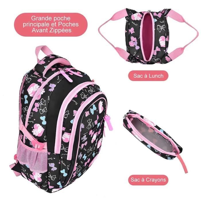 Cartable Fille Primaire CP Enfant Sac a Dos Ecole Scolaire CE2