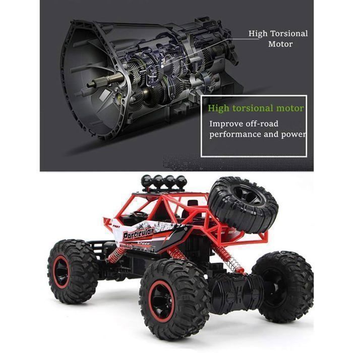 Voiture Télécommandée Tout Terrain 4x4 Stunt Car - RC Rapide Avec Flip 360° Et Double Face - Cadeau Enfant 3+ Ans
