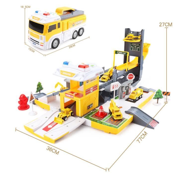 Acheter Modèle de voiture en alliage de camion de pompier à échelle pliante  1/32, véhicule d'ingénierie de Simulation de lumière sonore, Collection de  jouets pour cadeau de garçon