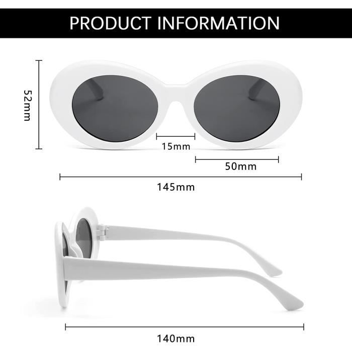 Lunette blanche vintage shop