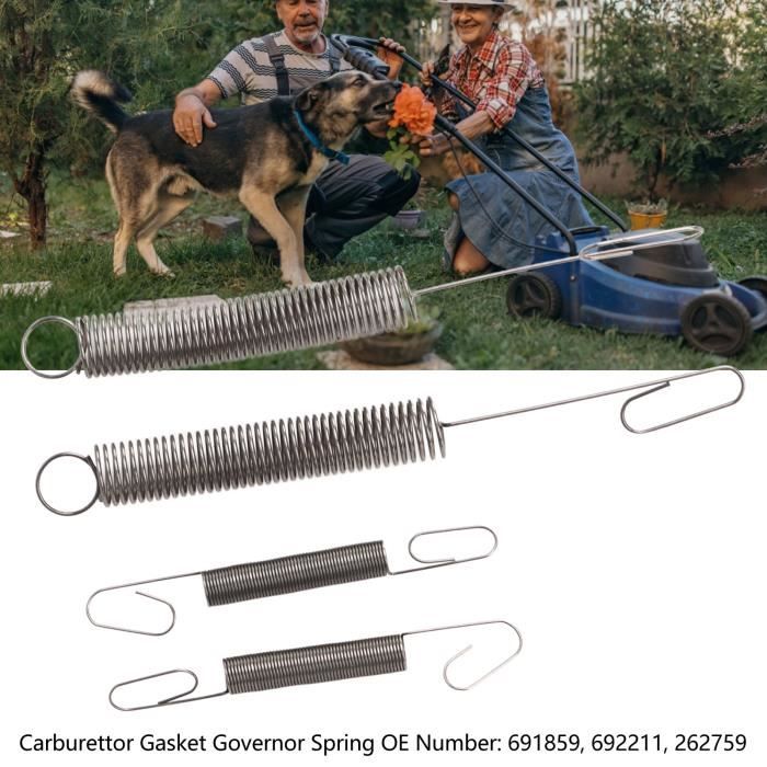 Lot De 4 Ressorts Régulateur Tondeuse à Gazon - Compatibles 691859 692211 - Installation Facile - 12