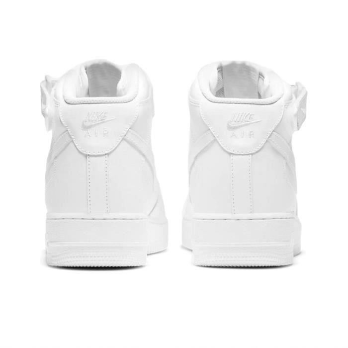 Nike air force 1 07 Mid Triple White Blanche Homme Femme