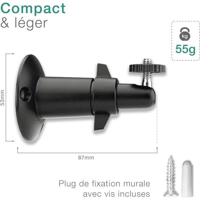 Moultrie Support mobile Easy Aim pour caméras Edge Series Trail – À clipser pour un réglage vertical facile – Réversible