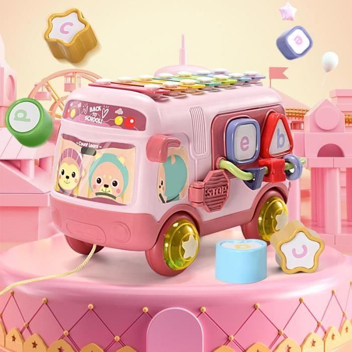 Jouet Musical Bébé Bus - PIMPIMSKY - Jouet éducatif pour enfants de 3 Jouet Musical Bébé Bus - PIMPIMSKY - Jouet éducatif pour enfants de 3