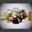 5 Panneau Moderne Un Bouquet De Fleurs Hd Art Toile Imprimer