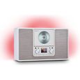 Radio CD - Auna - Scala VCD - Bluetooth Radio DAB+ UKW - Lecteur CD - Réveil électrique - Blanc-0