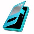 Housse Bleu Turquoise pour Xiaomi Black Shark 4 Extra Slim X2 Fenêtres éco cuir de qualité fermeture magnétique-0