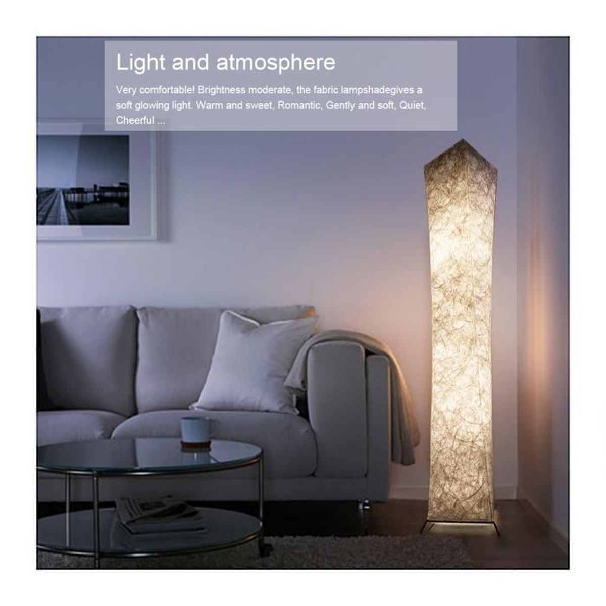 Lampadaire Moderne Pour Salon Dore 40 Cm Abat Jour En Textile