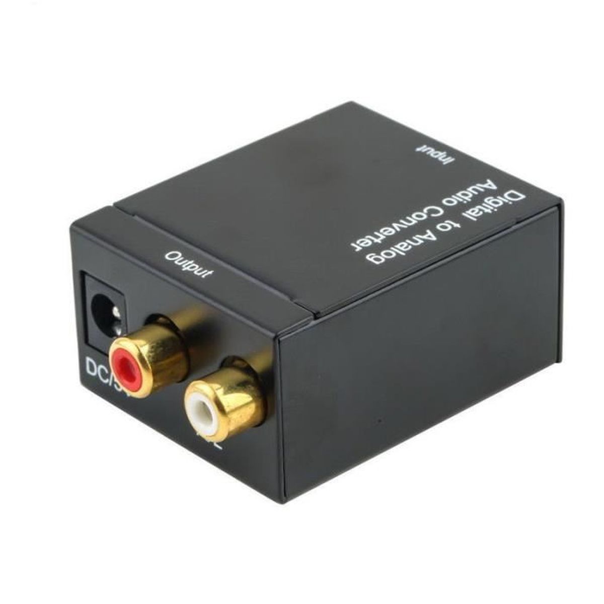 Convertisseur audio numérique (TOSLINK/coaxial) vers analogique (cinch) Auvisio.fr
