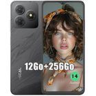 Téléphone Portable Oscal FLAT 2 6,56 pouces 12(4+8)Go RAM 256Go/SD 2To 13MP 5000mAh Android 14 Dual SIM - Noir