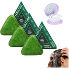KJEHOME Nature Triangle Shampoo Bar,Nature Seven Green Soap Shampoo, shampoing solide naturel à base de plantes-H Multicolore SHAMPOING