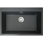 ESSEBAGNO SIERRA EVIER RESINE NOIRE 1 GRANDE CUVE Evier en résine noir 760x500 mmCuve 700*400Hauteur 210 mm1 cuve