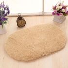 GETEK Antidérapant Tapis de Salle de Bain en Peluche Souple 80x120 cm Beige
