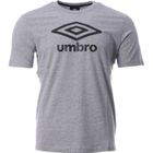 T-shirt Homme UMBRO Coton Big Logo - Gris - Coupe Regular - Manches courtes - Col rond