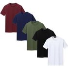 Lot de 5 T Shirt Hommes Manche Courte Lundi - Vendredi Mode Casual Coton Col Rond Impression JUST - FUNMOON