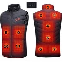 Dan&Dre Vêtement Gilet Vest chauffant électrique Thermique USB avec trois réglages de température Unisex Modèle hiver 2021