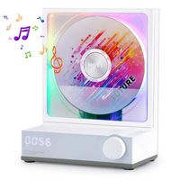 lecteur cd portable, Lecteur CD chaud avec diapositive RVB, lecteur CD de bureau, conception d'apparence unique, style transparent