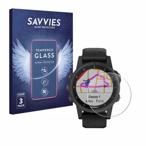 Protection écran Verre Trempé Pour Garmin Swim 2 - 3 Pièces, Dureté 9H, Anti-traces - Installation Facile