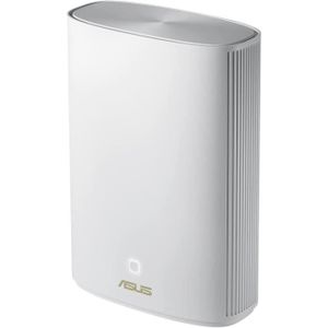 COURANT PORTEUR - CPL ASUS ZenWiFi XP4 Blanc - Pack de 1 - Systeme Wi-FI 6 AX CPL Hybride Mesh, Double-Bande, 1800 Mbit/s, 200m2, AiProtection avec