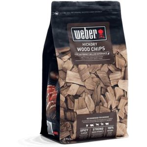 USTENSILE Copeaux de bois de caryer pour barbecue - Weber - 0.7 Kg - Bois de fumage pour une saveur unique