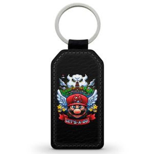 Sellena Porte-clés Super Mario Bros en caoutchouc PVC souple