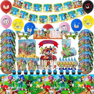 Sonic Party Décorations Anniversaire Kit, BESTZY Décoration d'anniversaire  Ballon, Sonic the Hedgehog Ballon, Sonic Bande Dessinée Fête D'anniversaire  Décoration Latex Ballon : : Cuisine et Maison