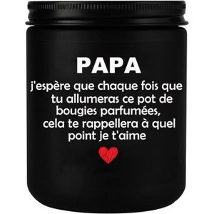 BOUGIE DÉCORATIVE Cadeau Papa - Cadeau Noel Papa, Bougie Parfumées C
