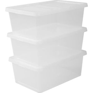 Boîte de rangement avec 4 compartiments – boîte en plastique pratique pour  la chambre – caisse de rangement en plastique sans [132] - Cdiscount Maison
