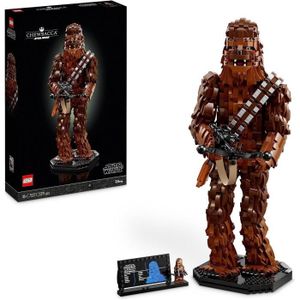 FIGURINE DE JEU LEGO 75371 Star Wars Chewbacca,Figurine Wookiee avec Arbalète,Minifigurine et Plaque Descriptive,Retour du Jedi 40ème Anniversair