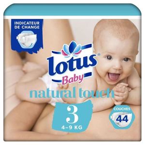 COUCHE LOT DE 2 - LOTUS BABY Natural Touch - Couches tail