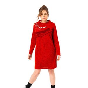 Jacqueline De Yong - Robe Femme Courte, Manches Courtes, Gris Minéral, Taille L - Avec Ceinture Intégrée