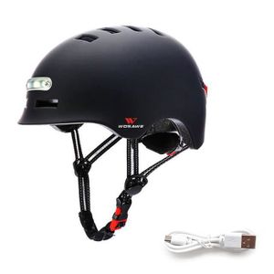 Lixada Casque de V/élo pour Adultes Hommes Femmes avec Lumi/ère USB Rechargeable Casque de V/élo avec Mousse EPS /Épaisse pour V/élo Urbain Casque L/éger