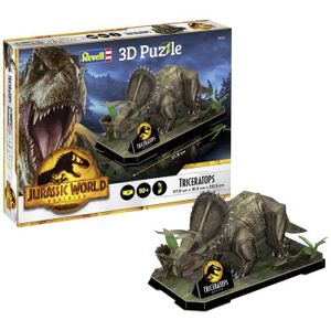 PUZZLE Puzzle 3D - REVELL - Triceratops - Animaux - Moins de 100 pièces - Adulte - Mixte