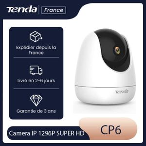 CAMÉRA IP TENDA Camera IP 1296P, Audio Bidirectionnel, Suivi
