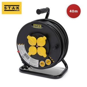 Enrouleur électrique FOXTER 40m Aluminium 4 Prises 220V Avec Disjoncteur - Occasion