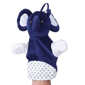 THÉÂTRE - MARIONNETTE Marionnette à main animale - VGEBY - Éléphant bleu - Lavable - Pour enfants