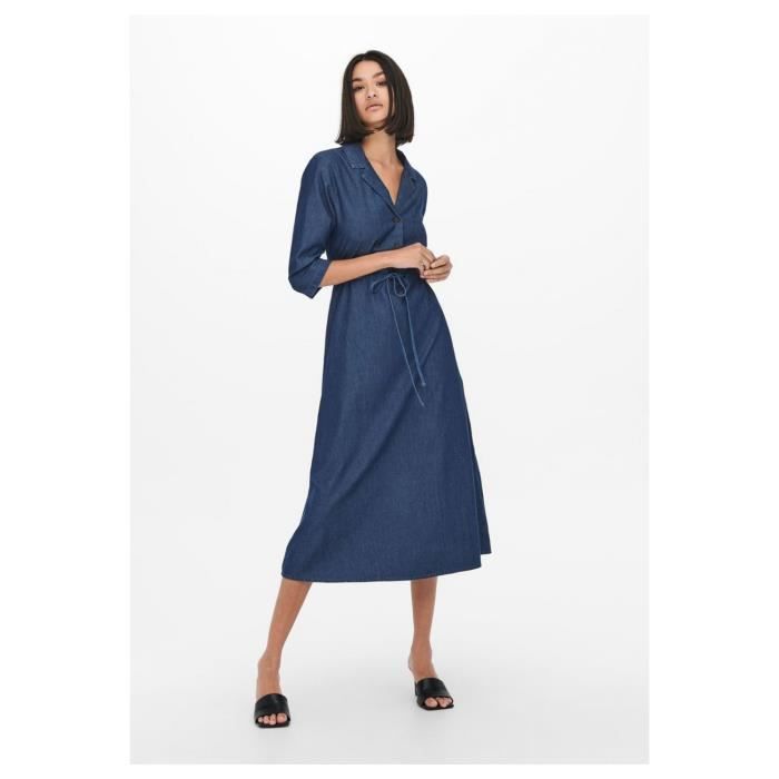 Robe longue clearance en jean femme